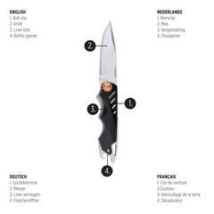 Vue Couteau Excalibur de couleur noir| Krokrodeal