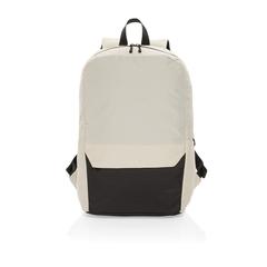 Vue Sac à dos ordinateur 15.6'' en rPET AWARE™ Kazu de couleur blanc| Krokrodeal