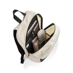 Vue Sac à dos ordinateur 15.6'' en rPET AWARE™ Kazu de couleur blanc| Krokrodeal