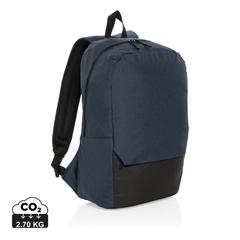 Vue Sac à dos ordinateur 15.6'' en rPET AWARE™ Kazu de couleur bleu| Krokrodeal