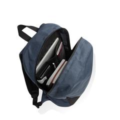 Vue Sac à dos ordinateur 15.6'' en rPET AWARE™ Kazu de couleur bleu| Krokrodeal