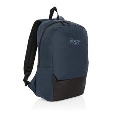 Vue Sac à dos ordinateur 15.6'' en rPET AWARE™ Kazu de couleur bleu| Krokrodeal