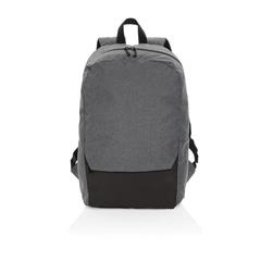 Vue Sac à dos ordinateur 15.6'' en rPET AWARE™ Kazu de couleur gris| Krokrodeal