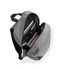 Vue Sac à dos ordinateur 15.6'' en rPET AWARE™ Kazu de couleur gris| Krokrodeal