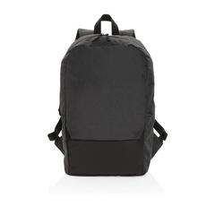 Vue Sac à dos ordinateur 15.6'' en rPET AWARE™ Kazu de couleur noir| Krokrodeal