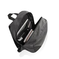 Vue Sac à dos ordinateur 15.6'' en rPET AWARE™ Kazu de couleur noir| Krokrodeal