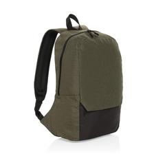 Vue Sac à dos ordinateur 15.6'' en rPET AWARE™ Kazu de couleur vert| Krokrodeal