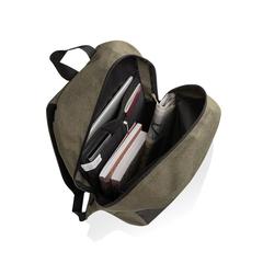 Vue Sac à dos ordinateur 15.6'' en rPET AWARE™ Kazu de couleur vert| Krokrodeal