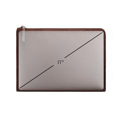 Vue VINGA pochette pour ordinateur Hunton de couleur marron| Krokrodeal