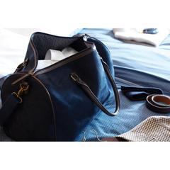 Vue VINGA Sac weekend Hunton de couleur bleu| Krokrodeal