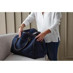 Vue VINGA Sac weekend Hunton de couleur bleu| Krokrodeal