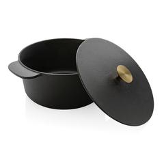Vue Cocotte 26cm en fonte Ukiyo de couleur noir| Krokrodeal