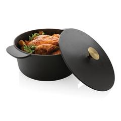 Vue Cocotte 26cm en fonte Ukiyo de couleur noir| Krokrodeal
