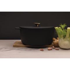 Vue Cocotte 26cm en fonte Ukiyo de couleur noir| Krokrodeal
