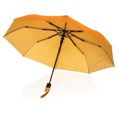 Vue Mini parapluie 21" à ouverture automatique Impact AWARE™ de couleur orange| Krokrodeal