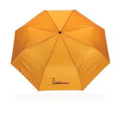 Vue Mini parapluie 21" à ouverture automatique Impact AWARE™ de couleur orange| Krokrodeal