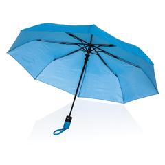 Vue Mini parapluie 21" à ouverture automatique Impact AWARE™ de couleur bleu| Krokrodeal