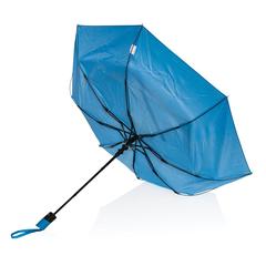 Vue Mini parapluie 21" à ouverture automatique Impact AWARE™ de couleur bleu| Krokrodeal