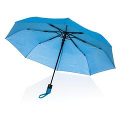 Vue Mini parapluie 21" à ouverture automatique Impact AWARE™ de couleur bleu| Krokrodeal