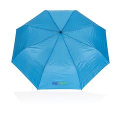 Vue Mini parapluie 21" à ouverture automatique Impact AWARE™ de couleur bleu| Krokrodeal