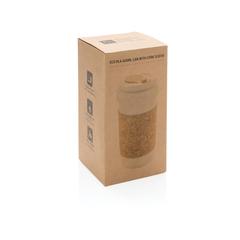 Vue Mug en PLA et liège de couleur blanc| Krokrodeal