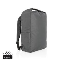 Vue Sac à dos rolltop en rPET Impact AWARE™ de couleur gris| Krokrodeal