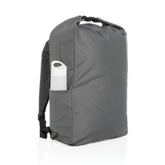 Vue Sac à dos rolltop en rPET Impact AWARE™ de couleur gris| Krokrodeal