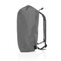 Vue Sac à dos rolltop en rPET Impact AWARE™ de couleur gris| Krokrodeal