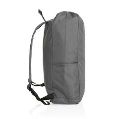 Vue Sac à dos rolltop en rPET Impact AWARE™ de couleur gris| Krokrodeal