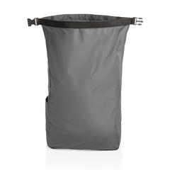 Vue Sac à dos rolltop en rPET Impact AWARE™ de couleur gris| Krokrodeal
