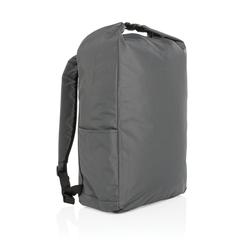 Vue Sac à dos rolltop en rPET Impact AWARE™ de couleur gris| Krokrodeal