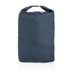 Vue Sac à dos rolltop en rPET Impact AWARE™ de couleur bleu| Krokrodeal