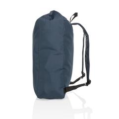 Vue Sac à dos rolltop en rPET Impact AWARE™ de couleur bleu| Krokrodeal