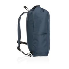 Vue Sac à dos rolltop en rPET Impact AWARE™ de couleur bleu| Krokrodeal