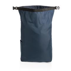 Vue Sac à dos rolltop en rPET Impact AWARE™ de couleur bleu| Krokrodeal