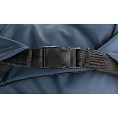 Vue Sac à dos rolltop en rPET Impact AWARE™ de couleur bleu| Krokrodeal