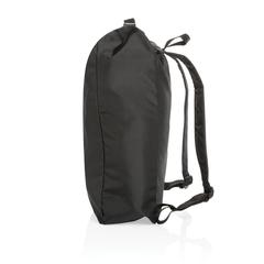 Vue Sac à dos rolltop en rPET Impact AWARE™ de couleur noir| Krokrodeal