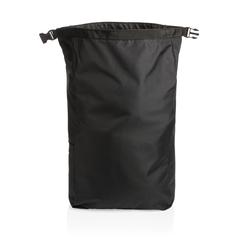 Vue Sac à dos rolltop en rPET Impact AWARE™ de couleur noir| Krokrodeal