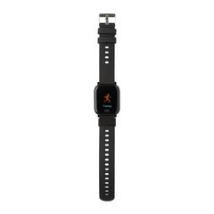 Vue Montre connectée FIT en TPU recyclé RCS de couleur noir| Krokrodeal