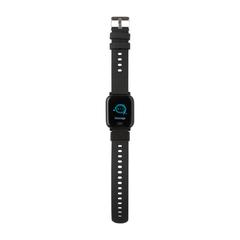 Vue Montre connectée FIT en TPU recyclé RCS de couleur noir| Krokrodeal