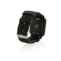 Vue Montre connectée FIT en TPU recyclé RCS de couleur noir| Krokrodeal