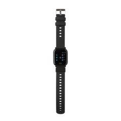Vue Montre connectée FIT en TPU recyclé RCS de couleur noir| Krokrodeal