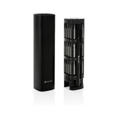 Vue Set de tournevis 56 pcs en aluminium recyclé RCS Gear X de couleur noir| Krokrodeal