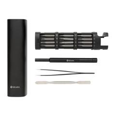 Vue Set de tournevis 56 pcs en aluminium recyclé RCS Gear X de couleur noir| Krokrodeal
