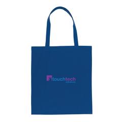 Vue Sac tote bag en coton recyclé 145 gr Impact AWARE™ de couleur bleu| Krokrodeal
