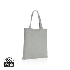 Vue Sac tote bag en coton recyclé 145 gr Impact AWARE™ de couleur gris| Krokrodeal
