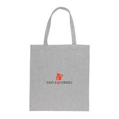 Vue Sac tote bag en coton recyclé 145 gr Impact AWARE™ de couleur gris| Krokrodeal