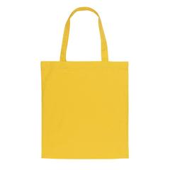 Vue Sac tote bag en coton recyclé 145 gr Impact AWARE™ de couleur jaune| Krokrodeal