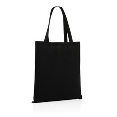 Vue Sac tote bag en coton recyclé 145 gr Impact AWARE™ de couleur noir| Krokrodeal