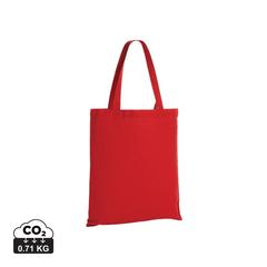 Vue Sac tote bag en coton recyclé 145 gr Impact AWARE™ de couleur rouge| Krokrodeal